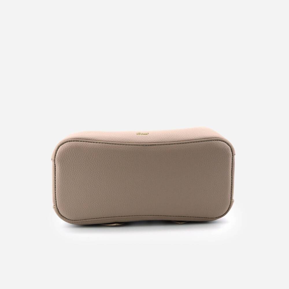 NEW LIKE DREAMS women's jesse bow vegan crossbody bag in taupe - Picture 5 of 5